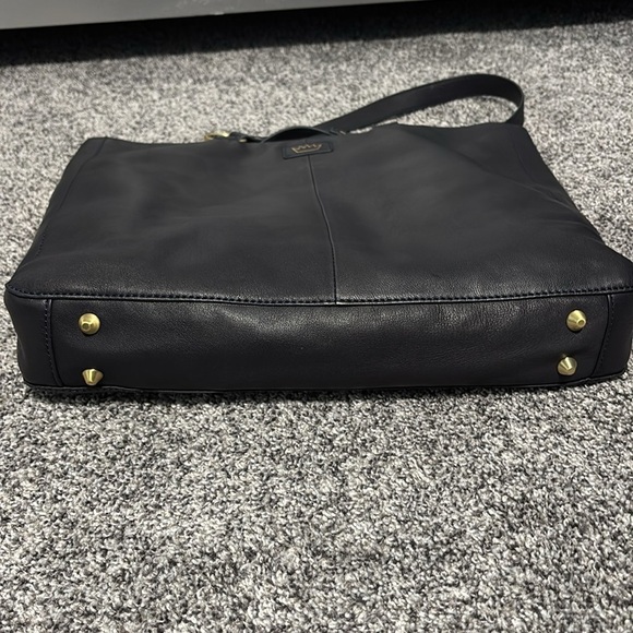 Leather Have Some Fun Today Navy Josie Tote Bag - Picture 16 of 17